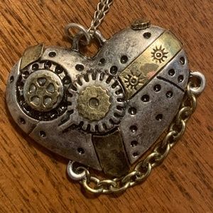 Steam Punk Heart Necklace